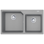 Franke UBG620-86 Urban 花崗岩 檯面 雙昇盆 (岩灰色)